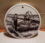 Brinkman tegeltje Westland platglas 1885-1991, Ophalen of Verzenden