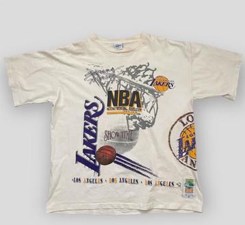 Vintage 90s NBA Lakers shirt maat L XL Salem basketbal heren beschikbaar voor biedingen