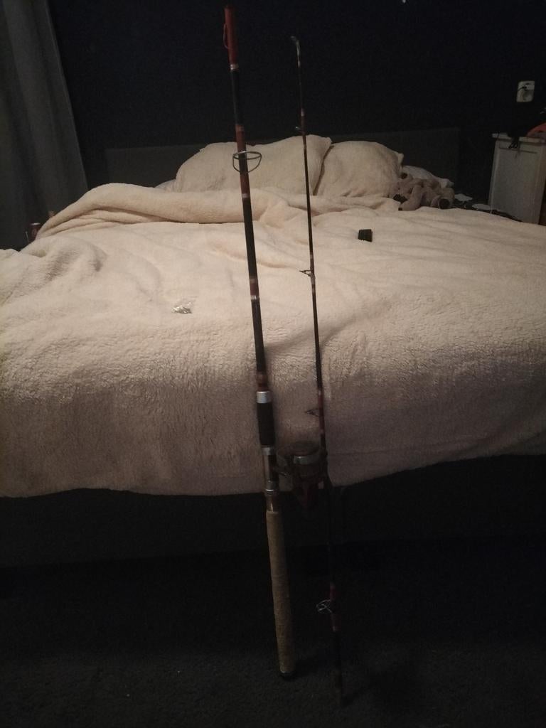 Vishengel met blinkers, Watersport en Boten, Ophalen of Verzenden