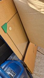 2 glasplaten afgewerkt voor op bijv. tafel, Doe-het-zelf en Verbouw, Glas en Ramen, Ophalen