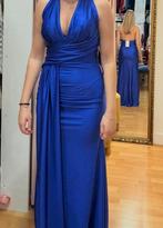 Koningsblauwe gala jurk – one size, super stretchy, Ophalen of Verzenden, Zo goed als nieuw, Blauw, Galajurk