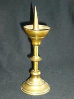 Gotische Koper Pen Kandelaar, Ophalen, Koper of Brons