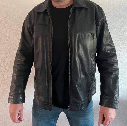 Zwarte Pall Mall leren pilotenjas XXL, Kleding | Heren, Jassen | Winter, Gedragen, Overige maten, Zwart, Ophalen