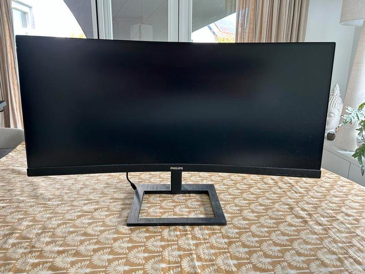 Philips 346E2CUAE/00 - 34 inch Ultrawide Monitor, Computers en Software, Monitoren, Gebruikt, 61 t/m 100 Hz, DisplayPort, Gaming