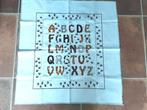 Geborduurd Alfabet ABC dierenprint, Hobby en Vrije tijd, Ophalen of Verzenden, Zo goed als nieuw, Overige typen