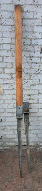 2x Paalhouder / Grondankers voor Poortpalen, Ophalen, Gebruikt, Staal, Minder dan 100 cm