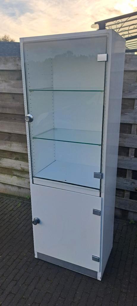 Vintage Medicijnkast/Vitrinekast schmitz, Huis en Inrichting, Kasten | Vitrinekasten, Gebruikt, 150 tot 200 cm, Minder dan 50 cm
