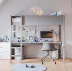 Grijze Hoogslaper met Bureau, Ophalen, Gebruikt, Hoogslaper