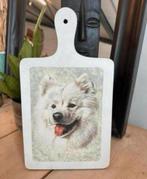 Nieuw: grote broodplank met samojeed huskee, Ophalen of Verzenden, Zo goed als nieuw