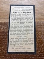 Langhout Folkert 1917 Warga 1940 Leeuwarden - 25163, Verzamelen, Bidprentjes en Rouwkaarten, Ophalen of Verzenden, Bidprentje