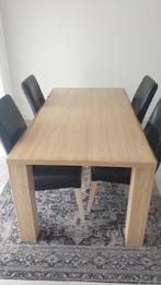 Eettafel met stoelen., Huis en Inrichting, Stoelen, Vier, Gebruikt, Ophalen, Overige kleuren