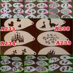 schmink sjabloon stencil div soorten vanaf 1,25pst NIEUW, Ophalen of Verzenden, Nieuw, Schmink, Carnaval