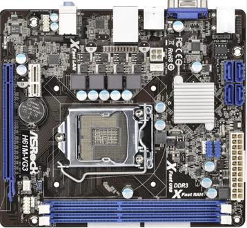 ASRock H61M-VG3 socket 1155 beschikbaar voor biedingen