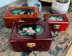 Chinees diorama set sieraden kistje doos box chinese, Antiek en Kunst, Kunst | Niet-Westerse kunst, Ophalen of Verzenden