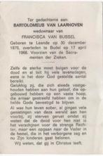 Bartolemeus van Laarhoven 1876 Leende + 1968 Budel, 91 jaar, Ophalen of Verzenden