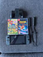 Nintendo Switch met Mario & Crash Bandicoot, Spelcomputers en Games, Games | Nintendo Switch, Gebruikt, 2 spelers, Eén computer