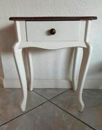 Brokant haltafeltje bijzet, Huis en Inrichting, Tafels | Sidetables, Ophalen, 50 tot 100 cm, Rond, Zo goed als nieuw