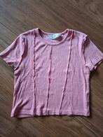 H&M roze shirtje kort model maat 158-164, Gebruikt, Meisje, H&M, Ophalen of Verzenden
