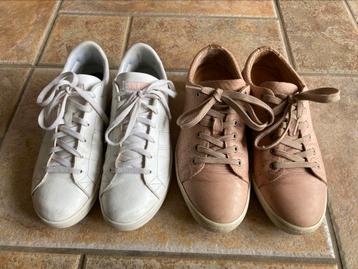 Platte leren sneakers maat 38 Manfield beschikbaar voor biedingen