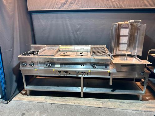 Kooklijn gasfornuis bakplaat frituur lavagril dunner grill, Zakelijke goederen, Horeca | Keukenapparatuur, Fornuis, Frituur en Grillen