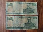 10 Pesos Dominicaanse Republiek 2000 - 2 stuks, Postzegels en Munten, Bankbiljetten | Amerika, Ophalen of Verzenden