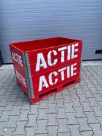 Rode actie pallet met 4 palletranden - opzetranden, Ophalen, Gebruikt, 100 cm of meer, Opvouwbaar