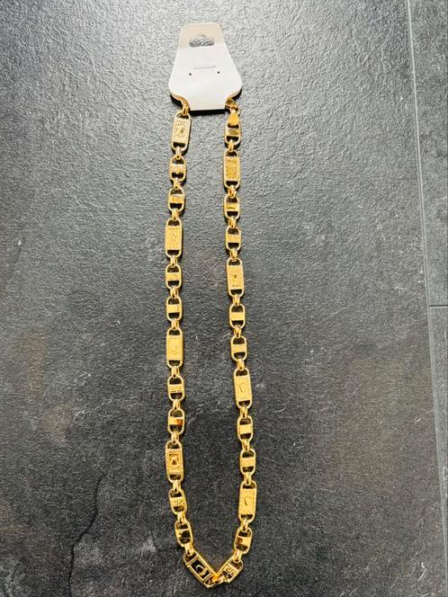 Rolex ketting Full Goud + koningskettings, Sieraden, Tassen en Uiterlijk, Kettingen, Nieuw, Steen of Mineraal, Goud, Met hanger