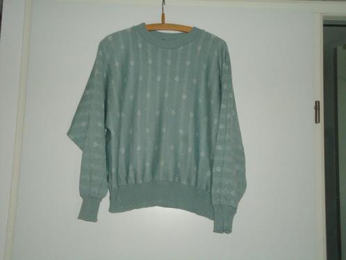 trui mt l retro met zilverdraadjes en aangeknipte mouwen, Kleding | Dames, Truien en Vesten, Zo goed als nieuw, Maat 42/44 (L)