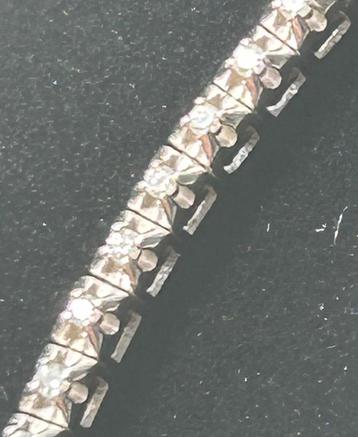 Tennisarmband witgoud beschikbaar voor biedingen