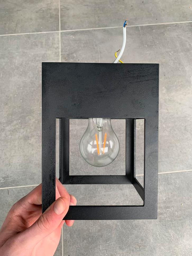 Lamp | Plafondlamp | Modern | Industrieel | Qazqa, Huis en Inrichting, Lampen | Plafondlampen, Zo goed als nieuw, Metaal, Ophalen