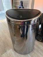 Afvalemmer Brabantia touch bin 40l, Ophalen, 50 tot 75 cm, 40 liter of meer, Zo goed als nieuw
