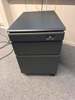 Grijze Bureau Ladeblok - 3 Lades, Ophalen, Met wielen, Gebruikt, Bureau