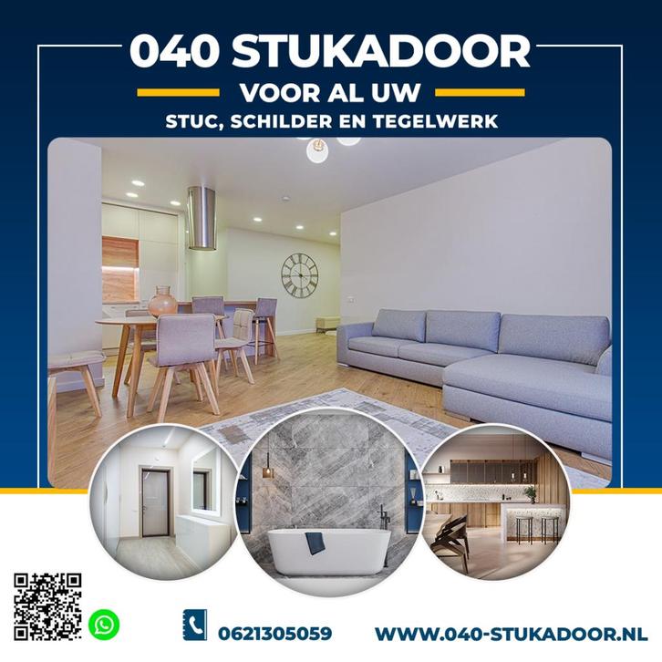 Stipte en vakkundige Stukadoor, Schilder & Tegelzetter, Diensten en Vakmensen, Stukadoors en Tegelzetters, Pleisterwerk, Spackspuiten