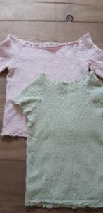 2 shirts 158-164, Kinderen en Baby's, Kinderkleding | Maat 158, Meisje, Ophalen of Verzenden, Zo goed als nieuw, Shirt of Longsleeve