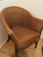 Gratis af te halen rieten stoel, Huis en Inrichting, Stoelen, Ophalen, Gebruikt, Bruin, Riet of Rotan