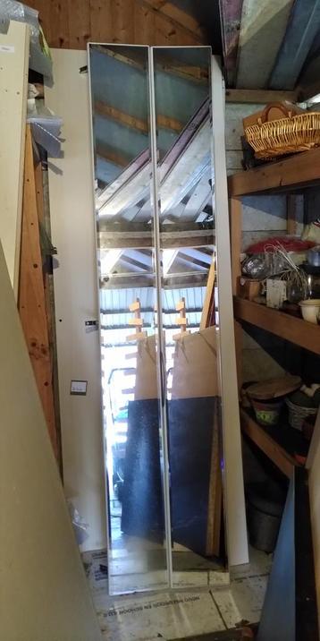 Spiegeldeur voor kledingkast, b 50 cm, h 213 cm, zigzag deur beschikbaar voor biedingen