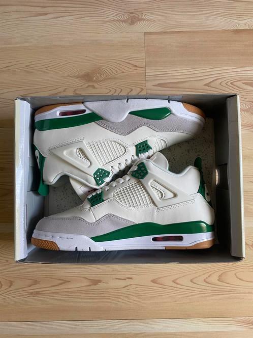 Nike Jordan 4 SB Pine Green, Kleding | Heren, Schoenen, Nieuw, Sneakers of Gympen, Wit, Verzenden