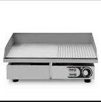 HCB Bakplaat – 1/2 geribbeld – 55 cm – 230V – RVS, Ophalen of Verzenden, Nieuw