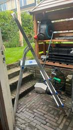 Gamma ladder 140 lang, 80cm hoogste trede., Doe-het-zelf en Verbouw, Ladders en Trappen, Ophalen, Gebruikt