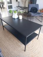 Zwarte metalen salontafel van Goossens., Ophalen, Gebruikt, 50 tot 100 cm, 50 tot 100 cm