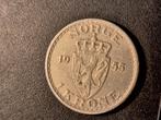 Noorwegen 1 krone 1955, Postzegels en Munten, Munten | Europa | Niet-Euromunten, Ophalen of Verzenden, Overige landen