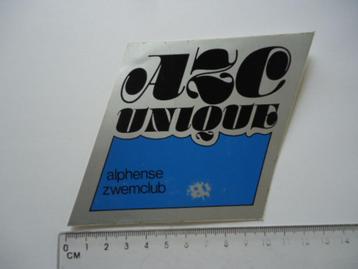 sticker oud Zwemmen club zwemclub alphen AZC Unique zwembad beschikbaar voor biedingen