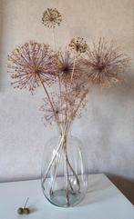 Grote helder glazen vaas 36,5 cm hoog, zonder decoratie, Ophalen, Overige kleuren, Minder dan 50 cm, Glas