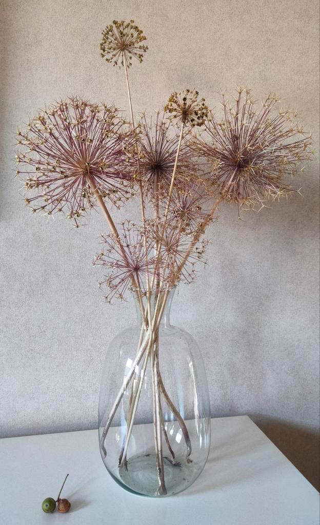 Grote helder glazen vaas 36,5 cm hoog, zonder decoratie, Huis en Inrichting, Woonaccessoires | Vazen, Zo goed als nieuw, Overige kleuren