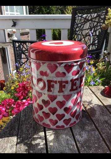 Coffee / koffie blik Hearts / hartjes serie Emma Bridgewater beschikbaar voor biedingen