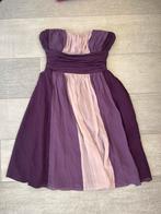 Strapless 100% zijde jurkje paars, Galajurk, Paars, Ophalen of Verzenden, Zo goed als nieuw