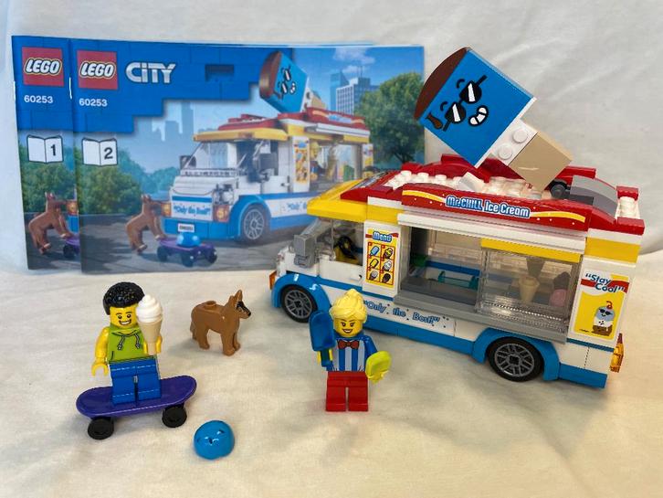 Lego set 60253 City serie IJswagen, Kinderen en Baby's, Speelgoed | Duplo en Lego, Zo goed als nieuw, Lego, Complete set, Ophalen of Verzenden