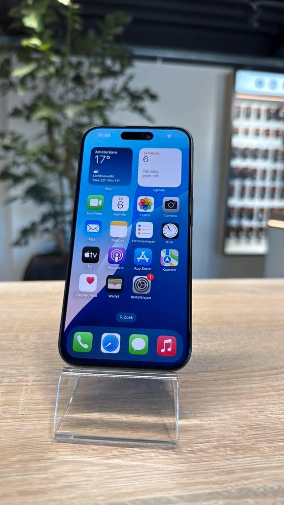 iPhone 15 Pro 256GB Zwart incl. 2 jaar garantie, Telecommunicatie, Mobiele telefoons | Apple iPhone, Zo goed als nieuw, 256 GB