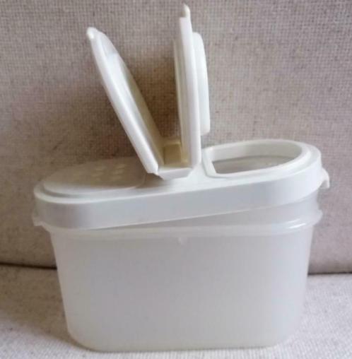 TUPPERWARE strooi bakje kruidenovaaltje 1843-9, Huis en Inrichting, Keuken | Tupperware, Bak of Kom, Blauw, Ophalen of Verzenden
