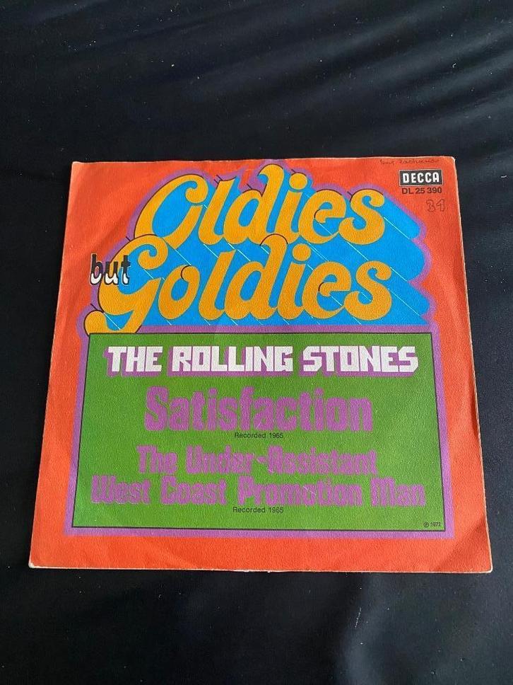 ROLLING STONES: 5 VINYL SINGLES + 1 FOTOHOESJE, Cd's en Dvd's, Vinyl Singles, Gebruikt, Single, Pop, 7 inch, Verzenden